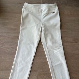 White work wear straight leg pants
